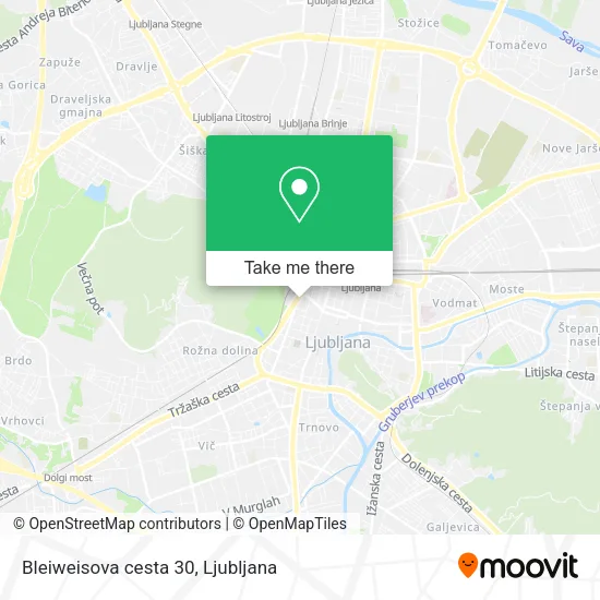Bleiweisova cesta 30 map