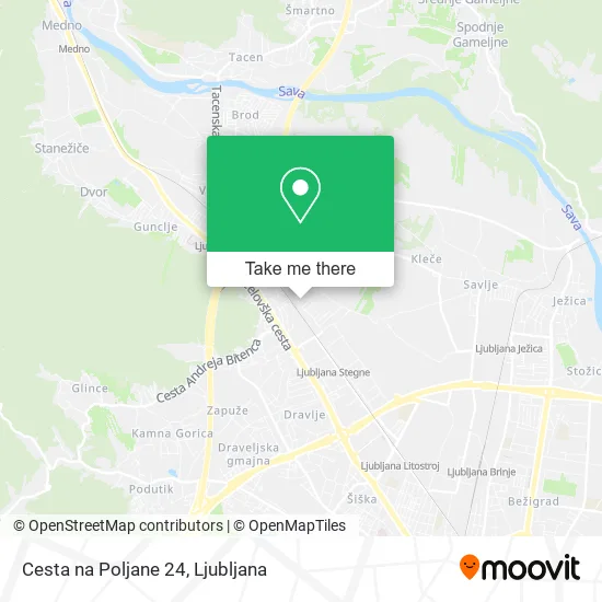 Cesta na Poljane 24 map