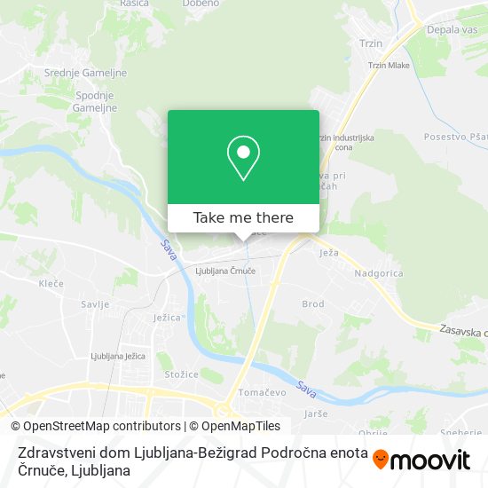 Zdravstveni dom Ljubljana-Bežigrad Področna enota Črnuče map