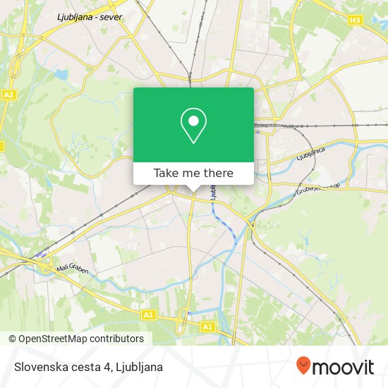 Slovenska cesta 4 map