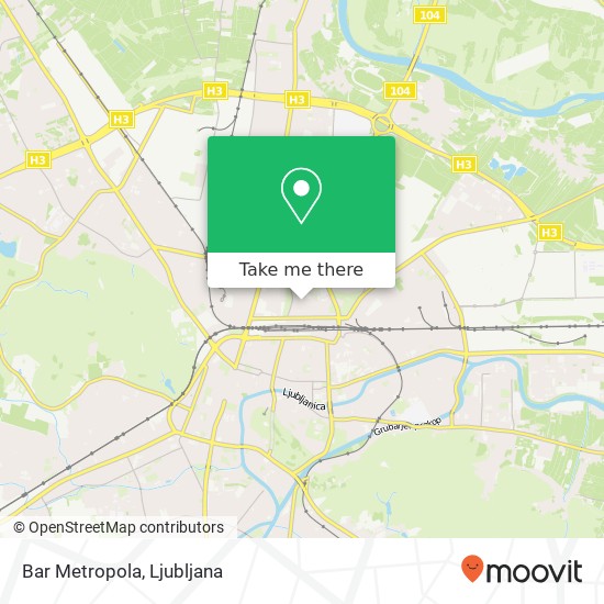 Bar Metropola map