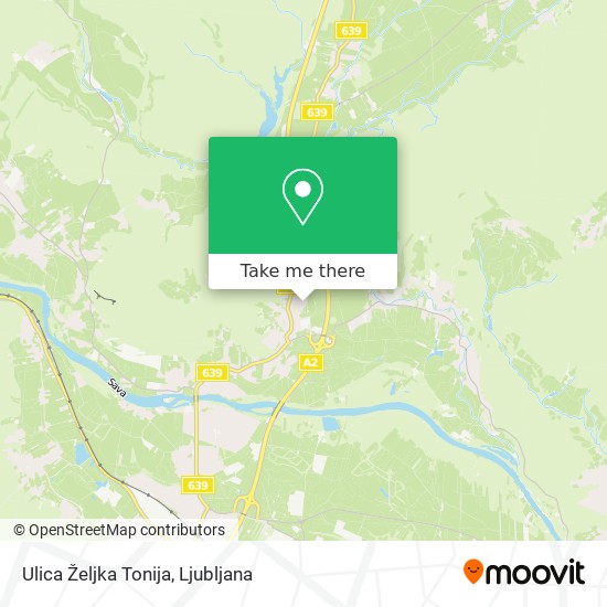 Ulica Željka Tonija map