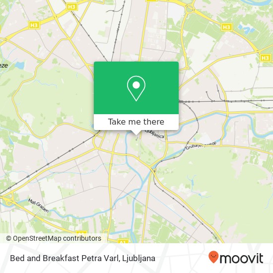 Bed and Breakfast Petra Varl map
