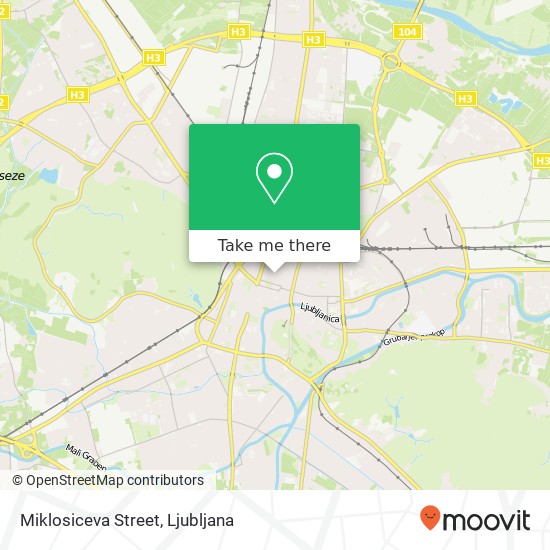 Miklosiceva Street map