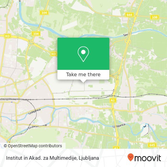 Institut in Akad. za Multimedije map