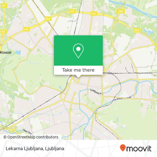 Lekarna Ljubljana map