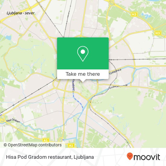 Hisa Pod Gradom restaurant map