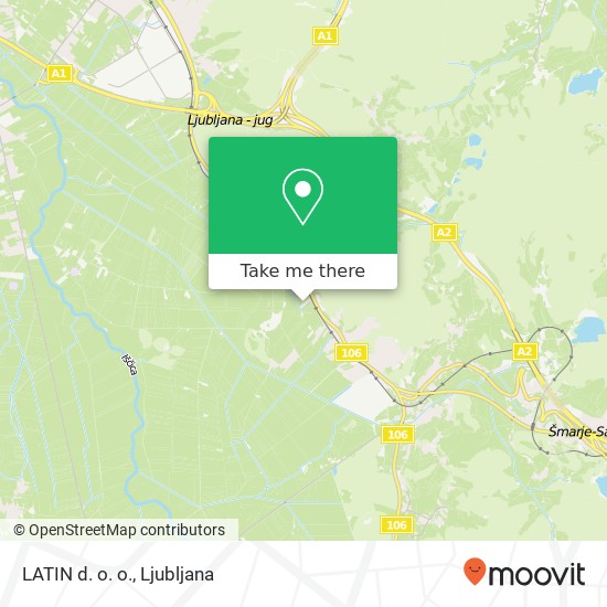 LATIN d. o. o. map