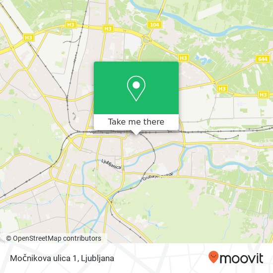 Močnikova ulica 1 map