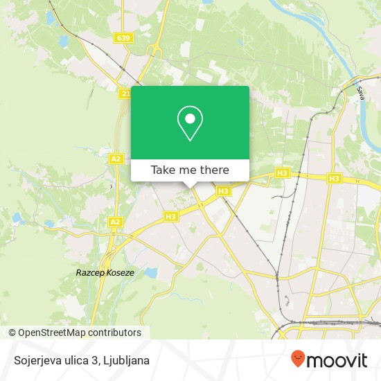 Sojerjeva ulica 3 map
