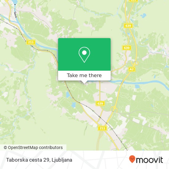 Taborska cesta 29 map
