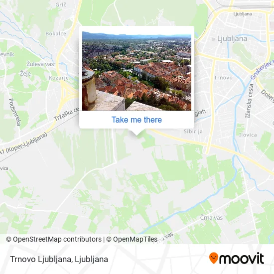 Trnovo Ljubljana map