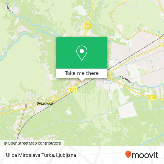 Ulica Miroslava Turka map