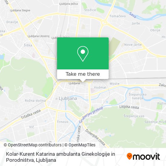 Kolar-Kurent Katarina ambulanta Ginekologije in Porodništva map