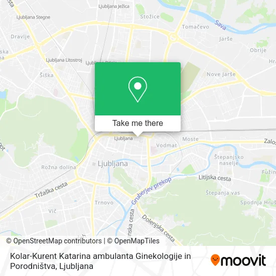 Kolar-Kurent Katarina ambulanta Ginekologije in Porodništva map