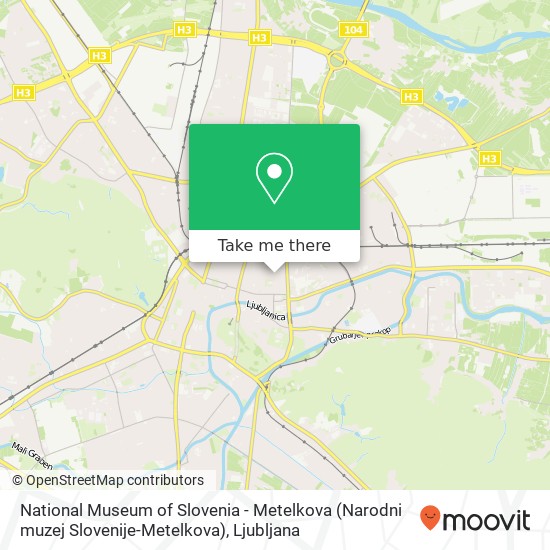 National Museum of Slovenia - Metelkova (Narodni muzej Slovenije-Metelkova) map