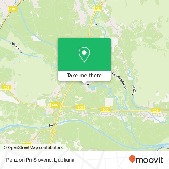 Penzion Pri Slovenc map
