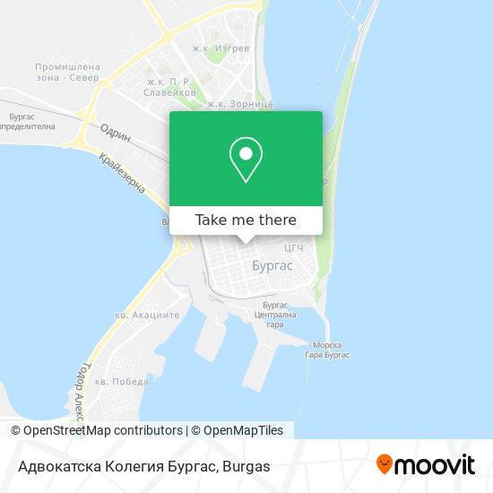 Адвокатска Колегия Бургас map