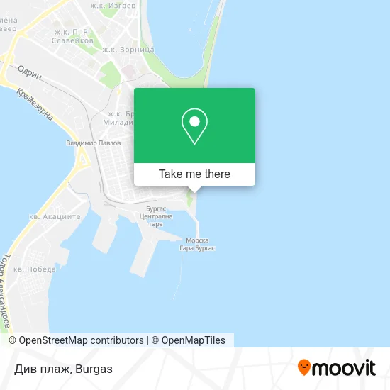 Карта Див плаж