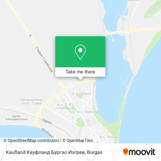 Карта Kaufland Кауфланд Бургаc-Изгрев