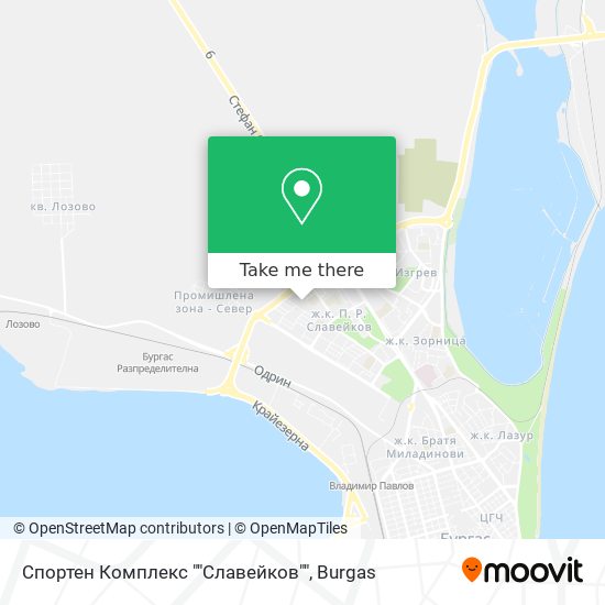 Спортен Комплекс ""Славейков"" map