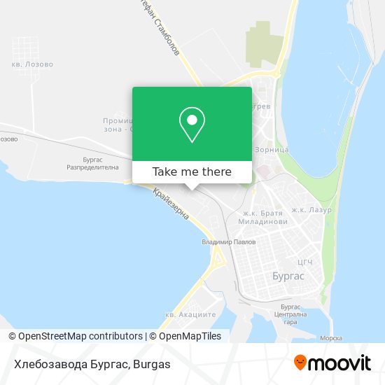 Хлебозавода Бургас map