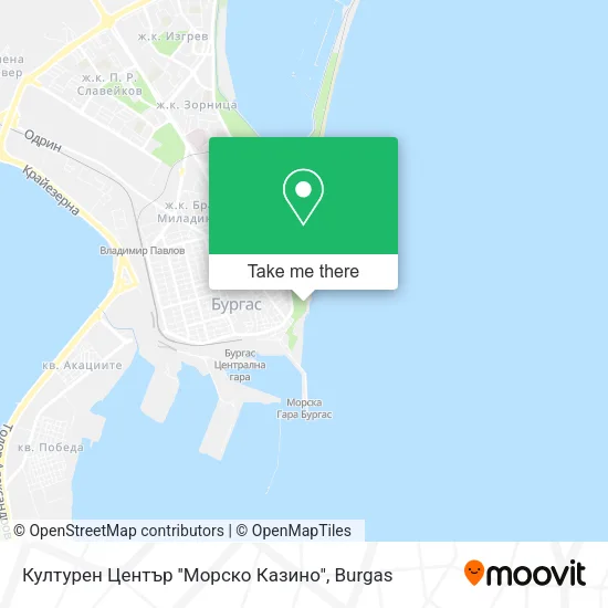 Карта Културен Център ''Морско Казино''