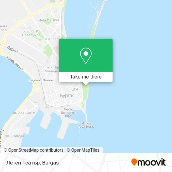 Карта Летен Театър