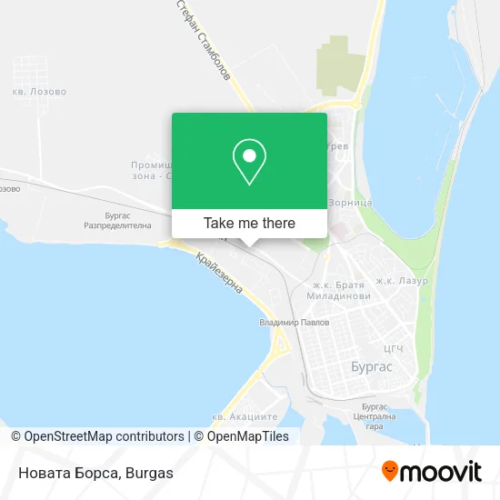 Карта Новата Борса