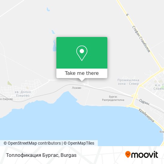 Карта Топлофикация Бургас