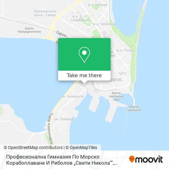 Професионална Гимназия По Морско Корабоплаване И Риболов „Свети Никола"" map