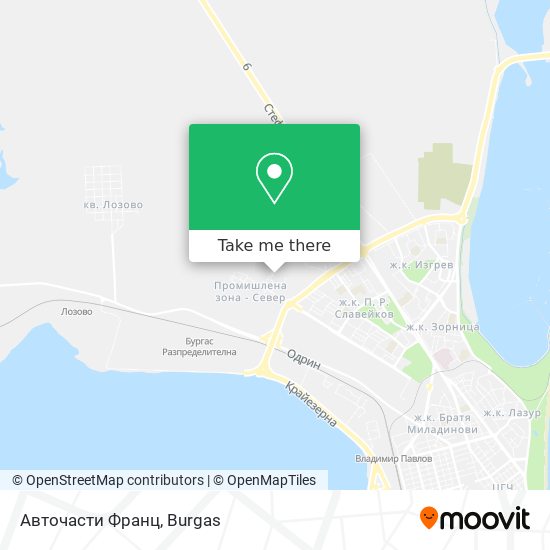 Авточасти Франц map