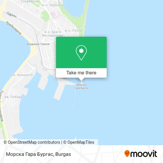Карта Морска Гара Бургас