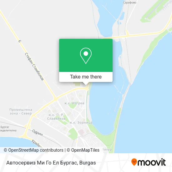 Карта Автосервиз Ми Го Ел Бургас