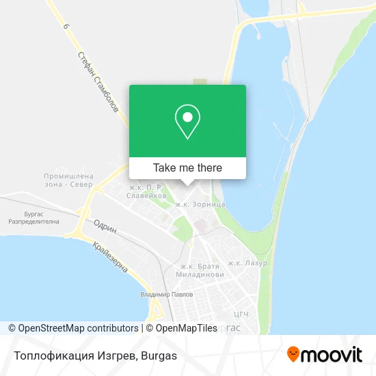 Карта Топлофикация Изгрев