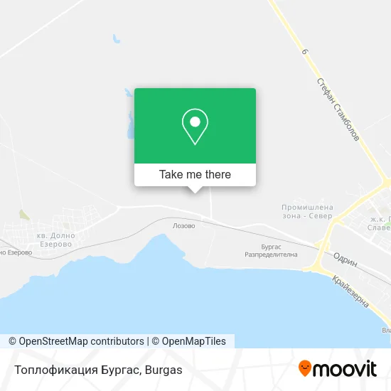 Карта Топлофикация Бургас