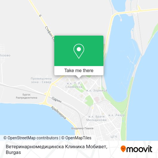 Карта Ветеринарномедицинска Клиника Мобивет
