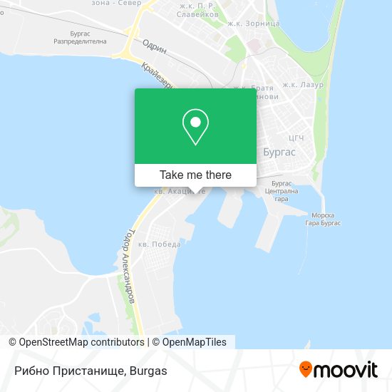 Карта Рибно Пристанище