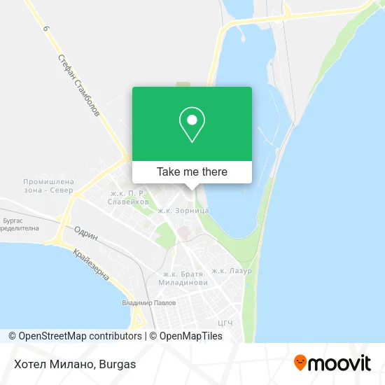 Карта Хотел Милано