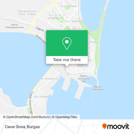 Синя Зона map