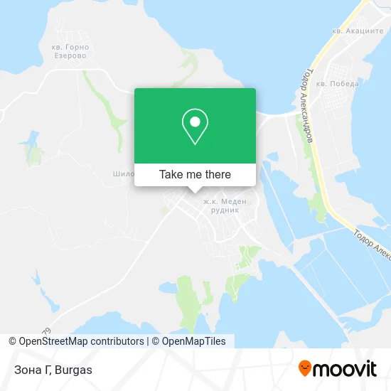 Карта Зона Г