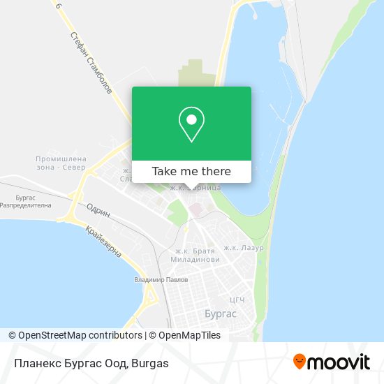 Планекс Бургас Оод map