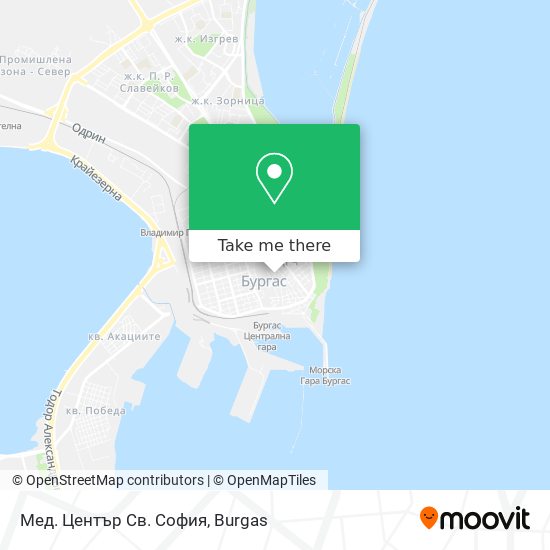 Мед. Център Св. София map