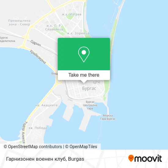 Карта Гарнизонен военен клуб
