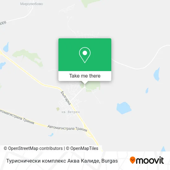 Карта Туриснически комплекс  Аква Калиде