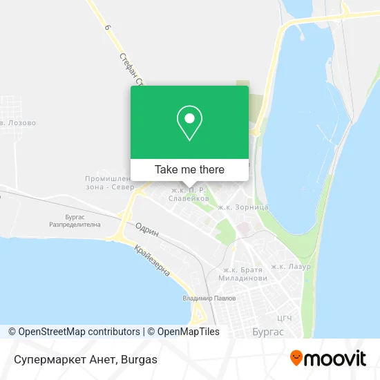 Карта Супермаркет Анет