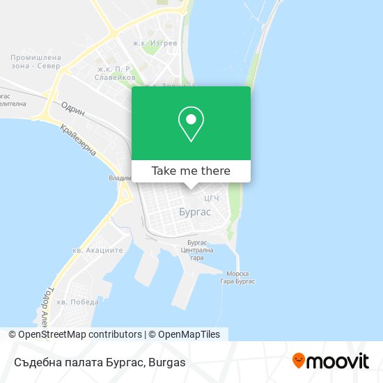 Съдебна палата Бургас map