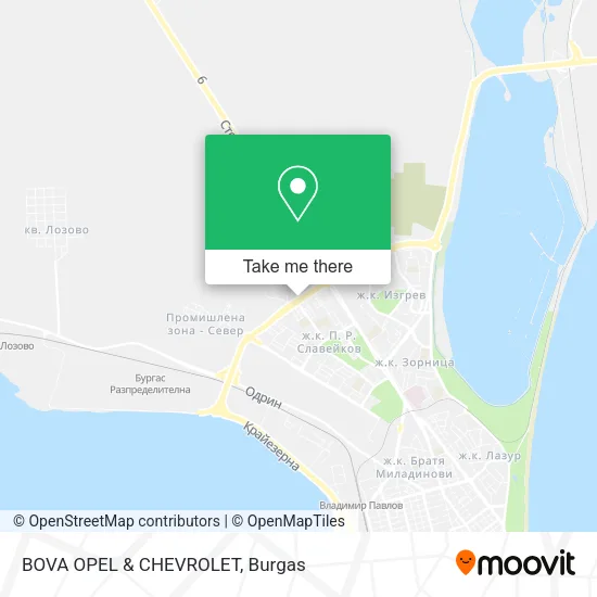 Карта BOVA OPEL & CHEVROLET