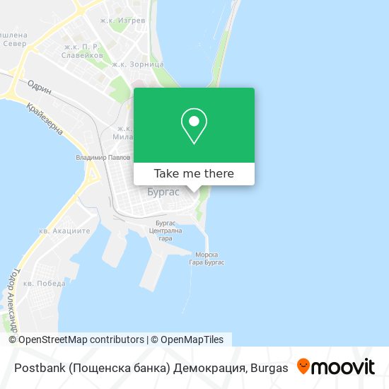 Postbank (Пощенска банка) Демокрация map