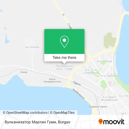 Карта Вулканизатор Мартин Гуми
